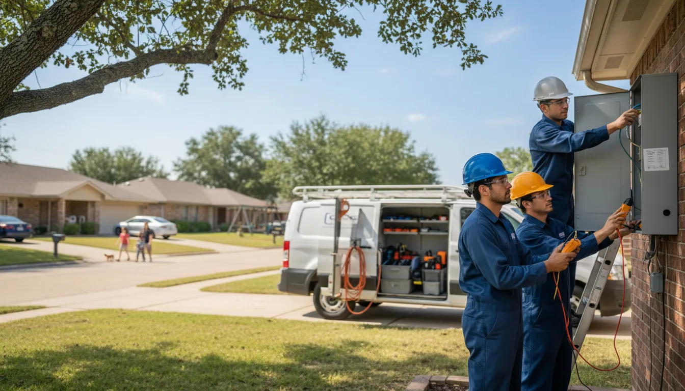 Certified electrician providing emergency electrical services in Richardson, TX